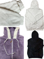 מעיל “דפנה” – מעיל פליז קאשמירי חמים עם קפוצ׳ון ורוכסן