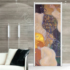 מדבקת דלת “ציור שמן 3D”