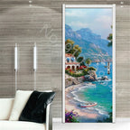 מדבקת דלת “ציור שמן 3D”