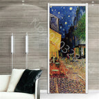 מדבקת דלת “ציור שמן 3D”