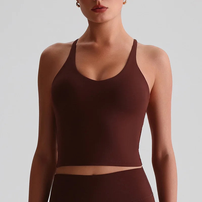 יולי – Yuli Cross-Back AirFit Yoga Top