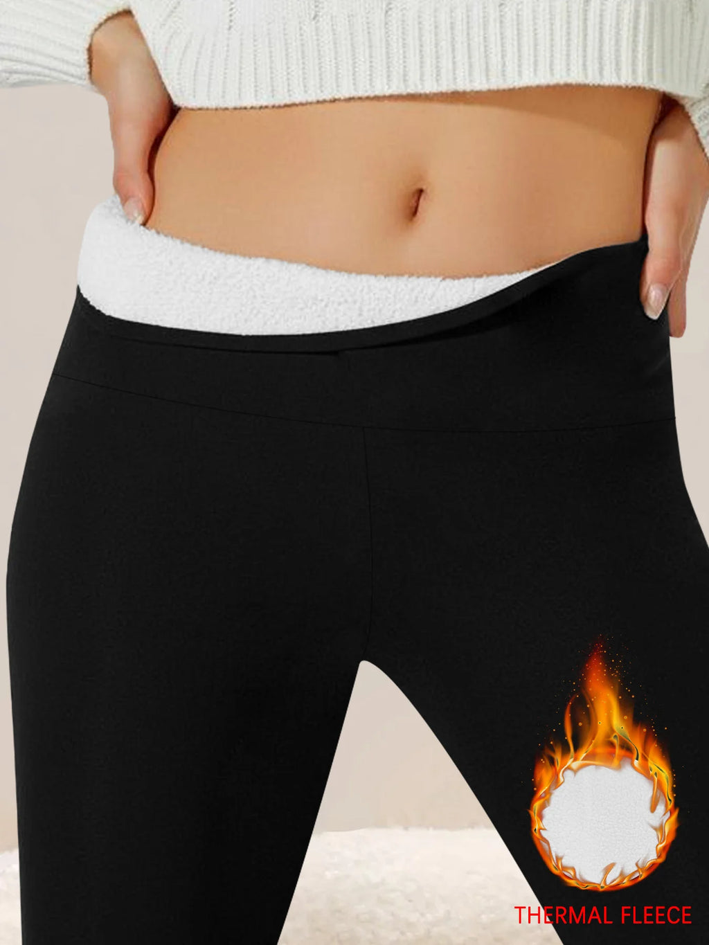 טייץ “מירה” – טייץ יוגה מחמם עם פליס פנימי וגזרה מחטבת לחורף