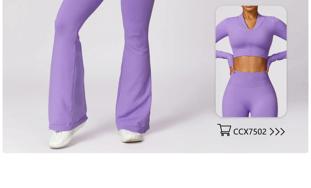 טייץ "אליסה" – Alisa Flare Sculpt Yoga Pants