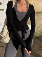 חולצת "אלורה" – Elora Wrap Yoga Top