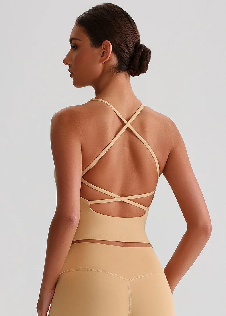 יולי – Yuli Cross-Back AirFit Yoga Top