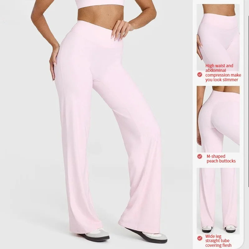 טייץ “ליאן” – טייץ יוגה קייצי רחב בגזרה גבוהה ונשפכת