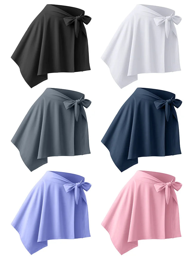 חצאית “לורי” – חצאית יוגה/פילאטיס קצרה עם כיסוי מחמיא וייב של קולג’ מודרני