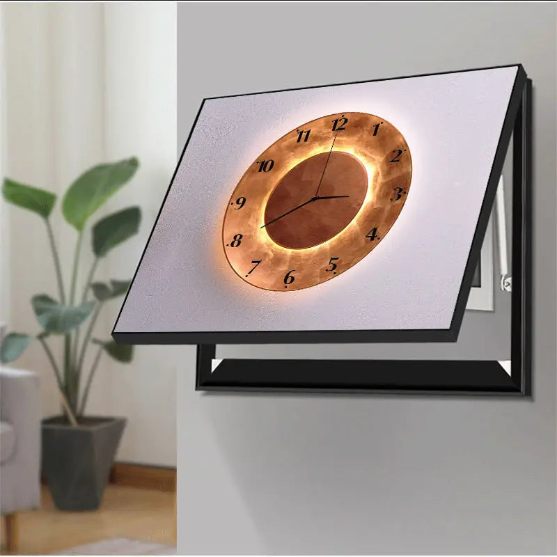 תמונת דקורציה “מסגרת מודרנית עם שעון קיר”