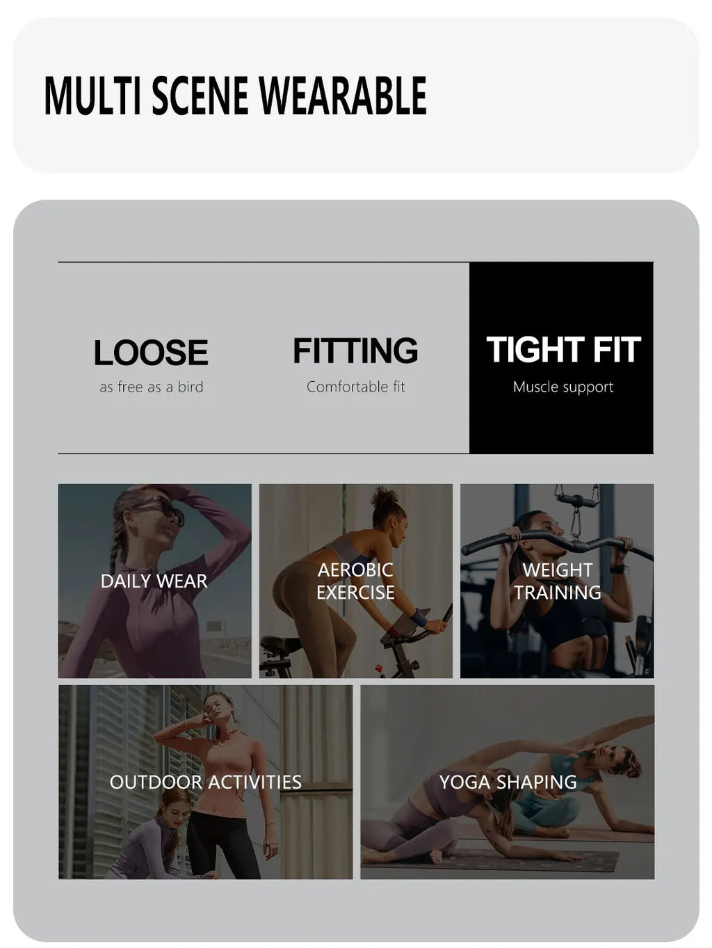 סט “אלין” – סט יוגה וריבד לנשים עם גופייה מרובעת וטייץ מחטב