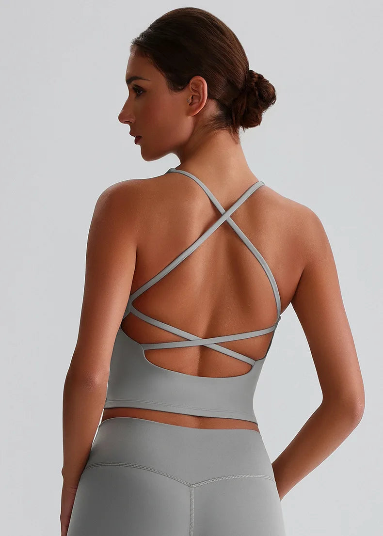 יולי – Yuli Cross-Back AirFit Yoga Top