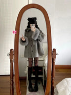 מעיל “ליאן” – מעיל חורף מתוק ואלגנטי בסגנון וינטג’ מודרני