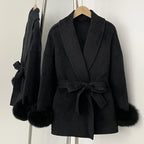 ויקטוריה - מעיל צמר שועל יוקרתי לאישה