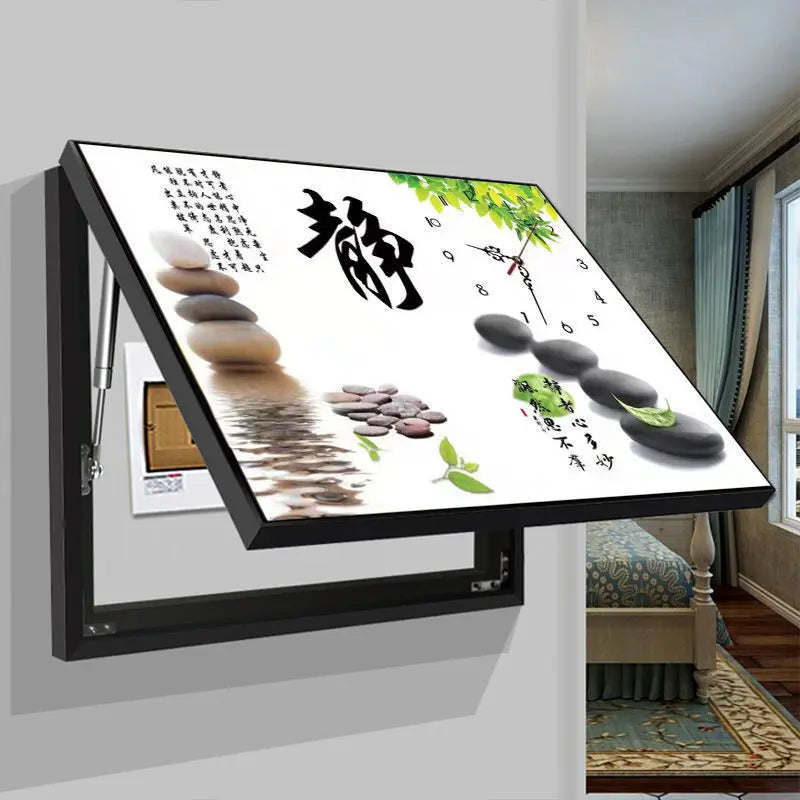 תמונת דקורציה “מסגרת מודרנית עם שעון קיר”