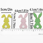 לבית – סט תליוני עץ דקורטיביים (12 יח’) – ארנבים מעוצבים לתלייה ו-DIY