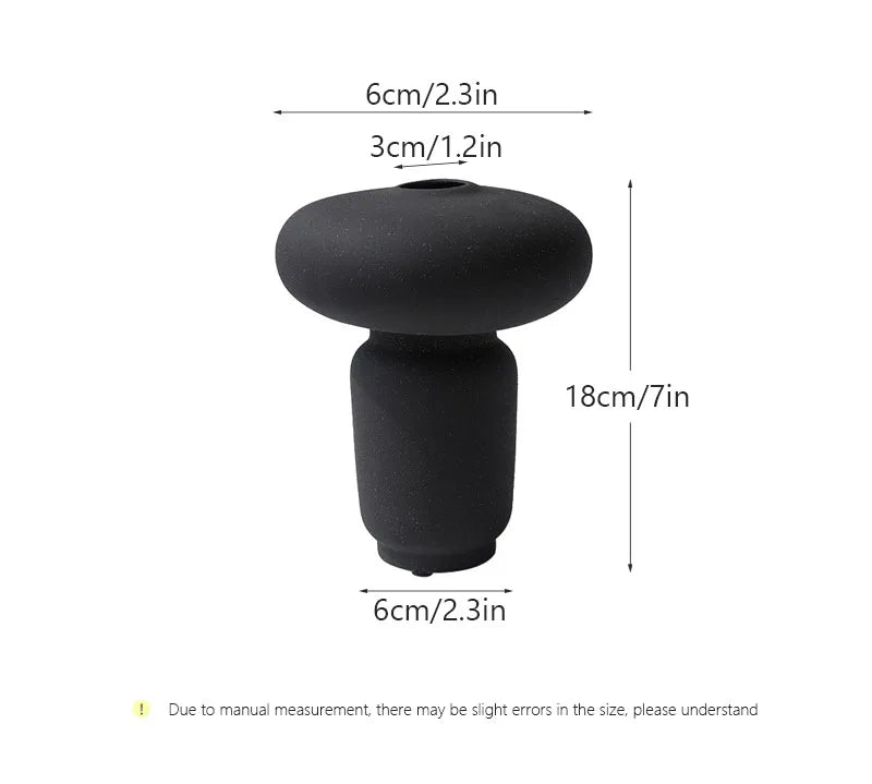 ואזה קרמית "יקי" בעיצוב נורדי לאיקבנה – 18 ס״מ