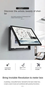 תמונת דקורציה “מסגרת מודרנית עם שעון קיר”