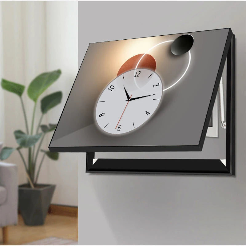 תמונת דקורציה “מסגרת מודרנית עם שעון קיר”