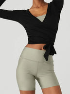 חולצת "אלורה" – Elora Wrap Yoga Top