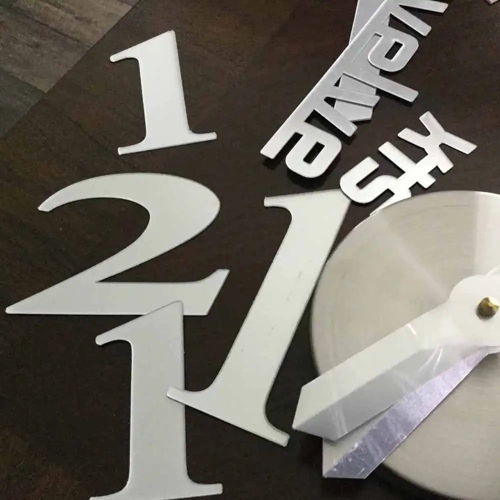 שעון קיר 3D מודרני בהדבקה עצמית