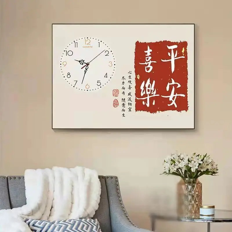 תמונת דקורציה “מסגרת מודרנית עם שעון קיר”