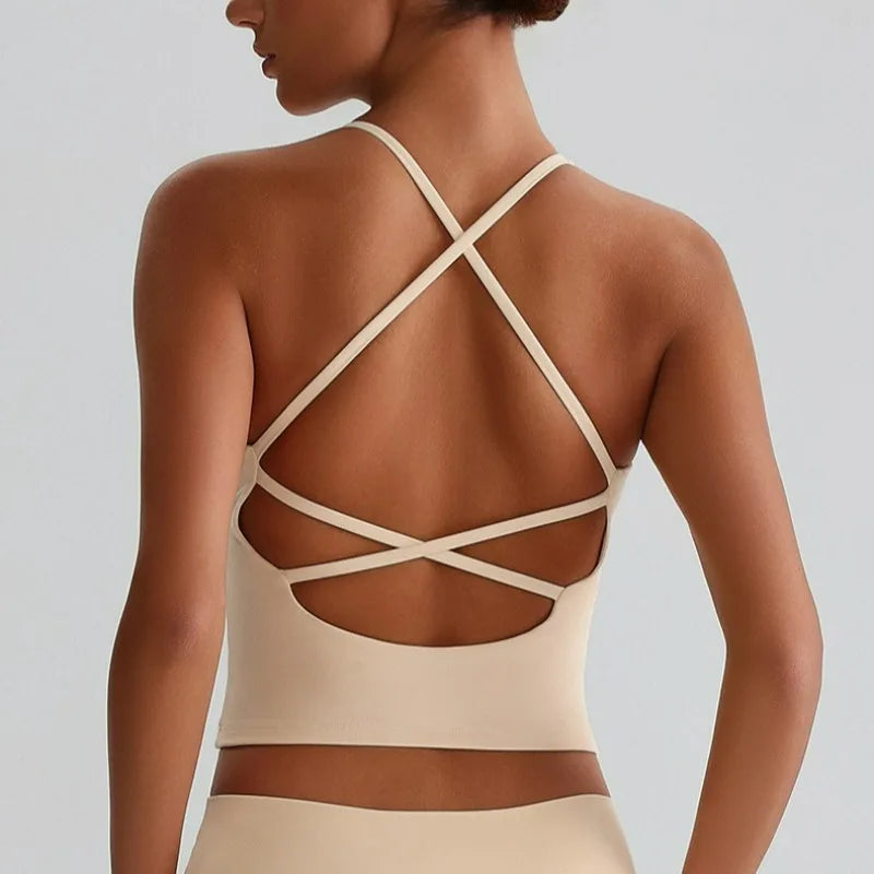 יולי – Yuli Cross-Back AirFit Yoga Top