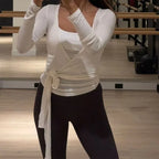 חולצת "אלורה" – Elora Wrap Yoga Top