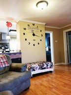 שעון קיר 3D מודרני בהדבקה עצמית