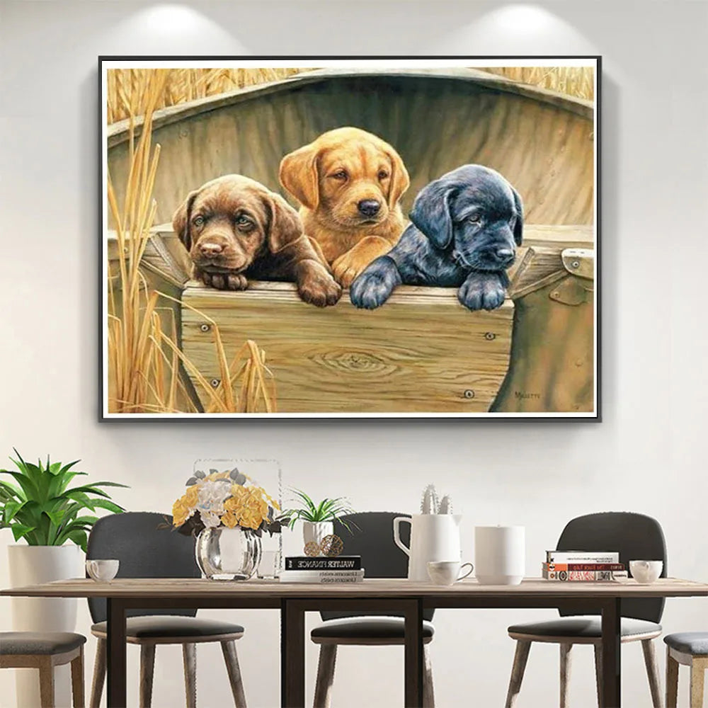 ערכת רקמה “לברדור” 11CT DIY