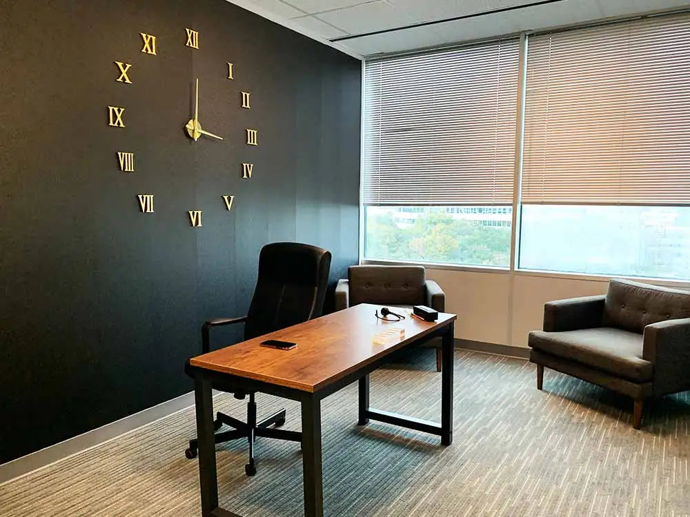 שעון קיר 3D מודרני בהדבקה עצמית