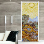 מדבקת דלת “ציור שמן 3D”