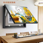 תמונת דקורציה “מסגרת מודרנית עם שעון קיר”