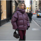 מעיל “אלין” – מעיל חורף קצר עם קפוצ׳ון לגברת האורבנית