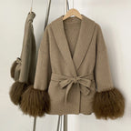 ויקטוריה - מעיל צמר שועל יוקרתי לאישה