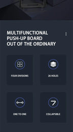 לוח שכיבות סמיכה צבעוני – מערכת אימון עליון מלאה