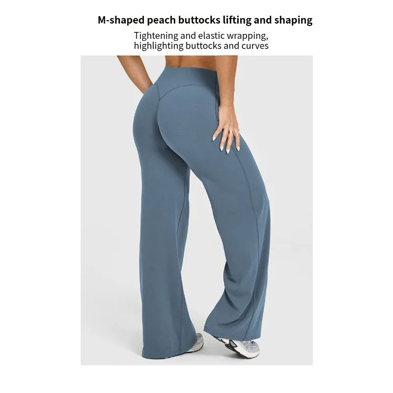 טייץ “ליאן” – טייץ יוגה קייצי רחב בגזרה גבוהה ונשפכת