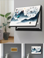 תמונת דקורציה “מסגרת מודרנית עם שעון קיר”