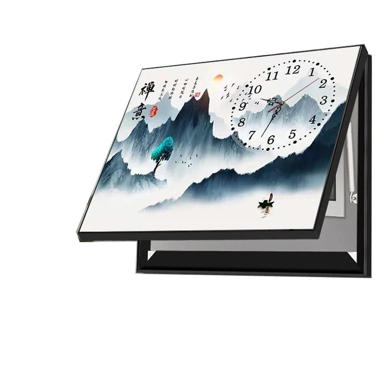 תמונת דקורציה “מסגרת מודרנית עם שעון קיר”