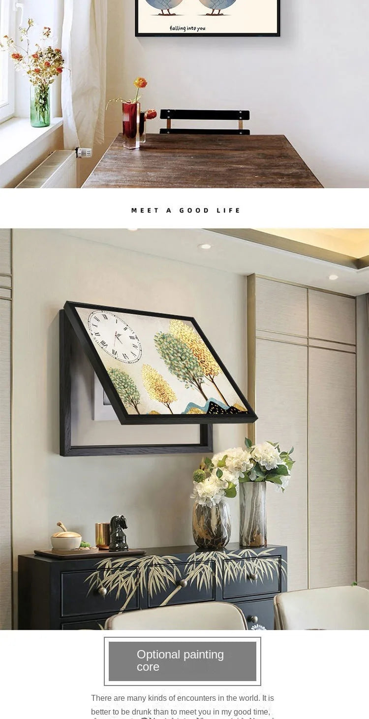 תמונת דקורציה “מסגרת מודרנית עם שעון קיר”