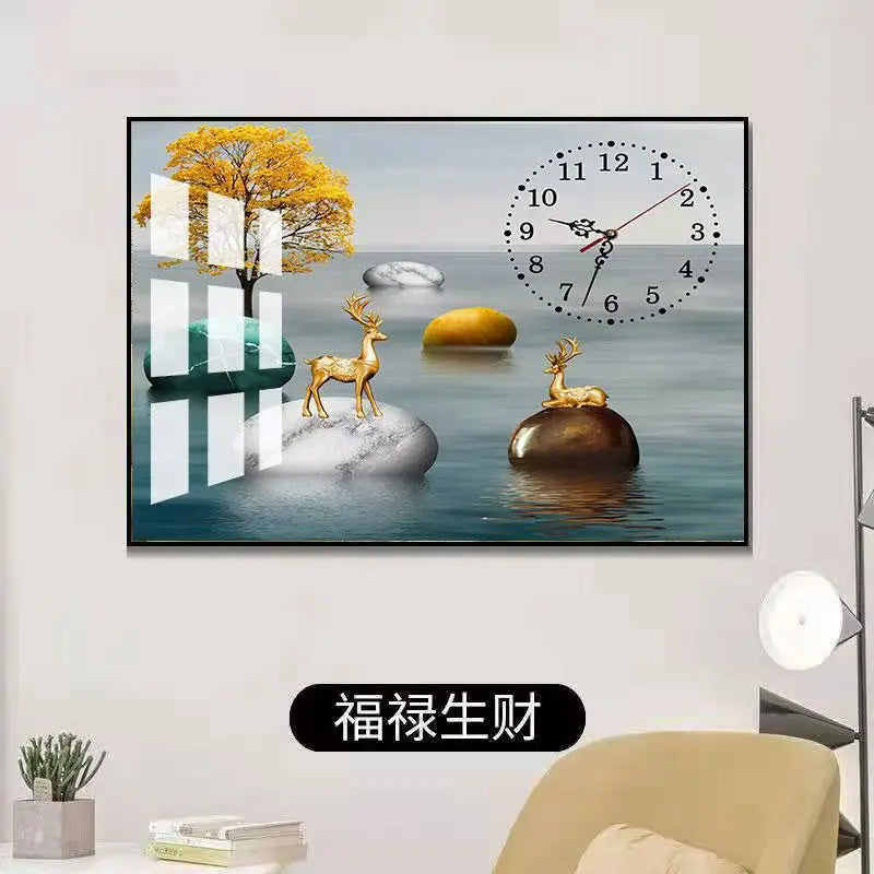 תמונת דקורציה “מסגרת מודרנית עם שעון קיר”