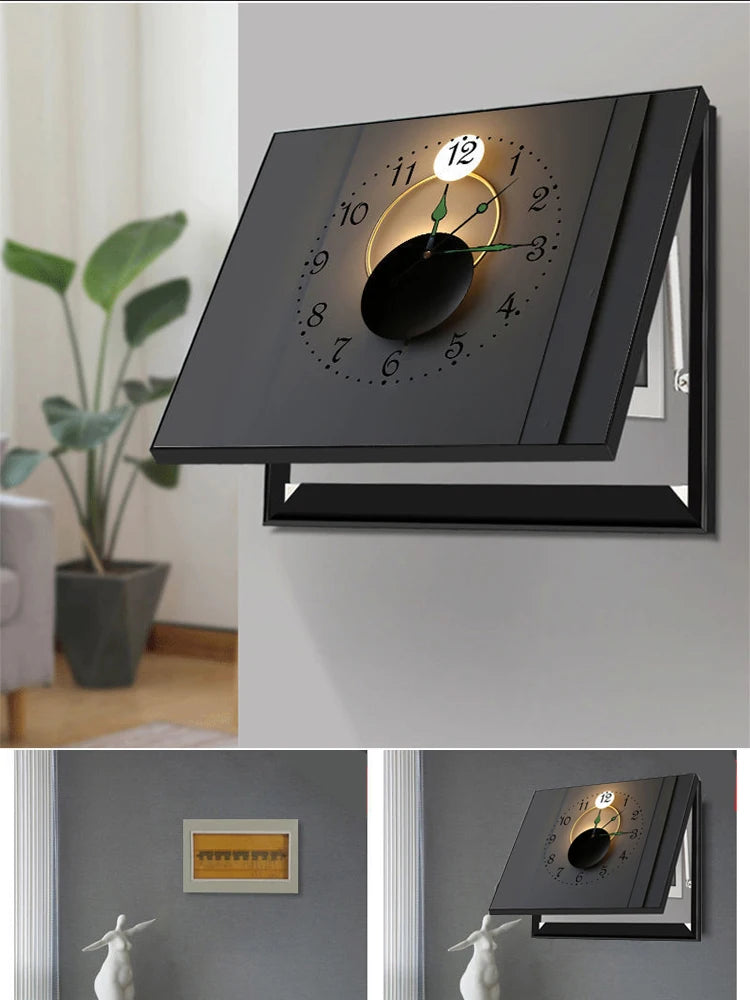 תמונת דקורציה “מסגרת מודרנית עם שעון קיר”