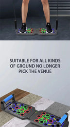 לוח שכיבות סמיכה צבעוני – מערכת אימון עליון מלאה