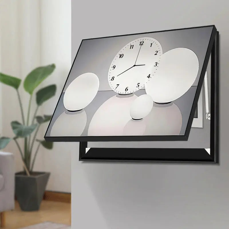 תמונת דקורציה “מסגרת מודרנית עם שעון קיר”