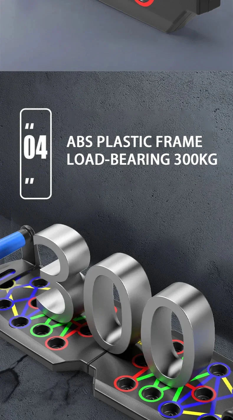 לוח שכיבות סמיכה צבעוני – מערכת אימון עליון מלאה