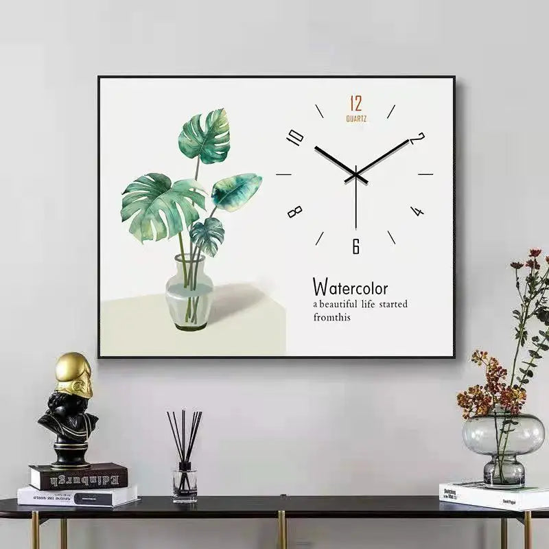 תמונת דקורציה “מסגרת מודרנית עם שעון קיר”