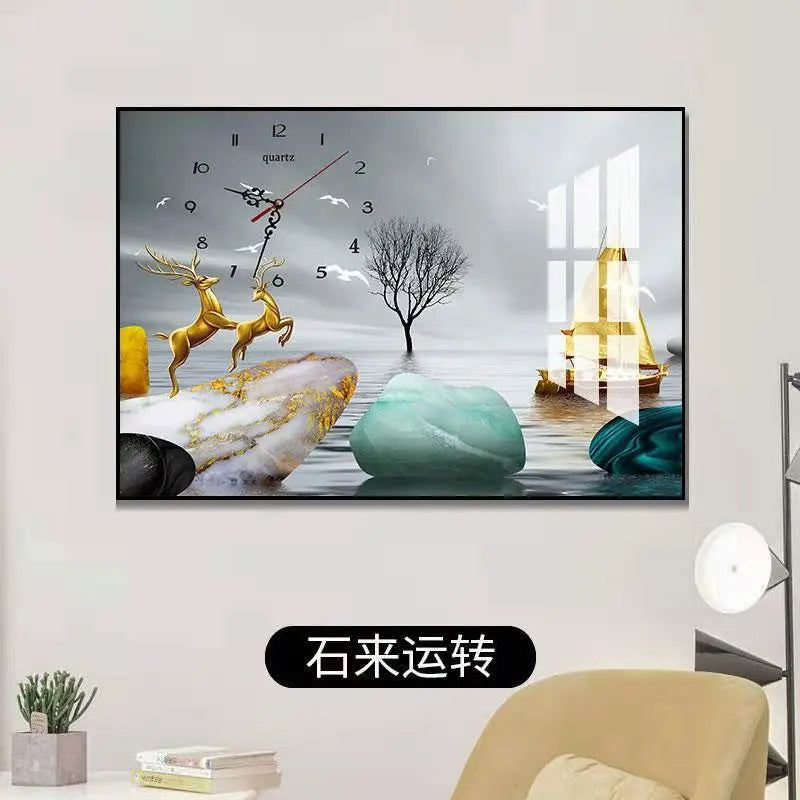 תמונת דקורציה “מסגרת מודרנית עם שעון קיר”