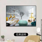 תמונת דקורציה “מסגרת מודרנית עם שעון קיר”