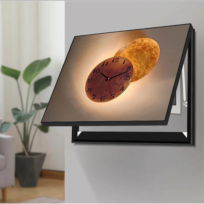 תמונת דקורציה “מסגרת מודרנית עם שעון קיר”